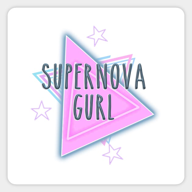 SuperNova Gurl Sticker by PoddinThisTogether